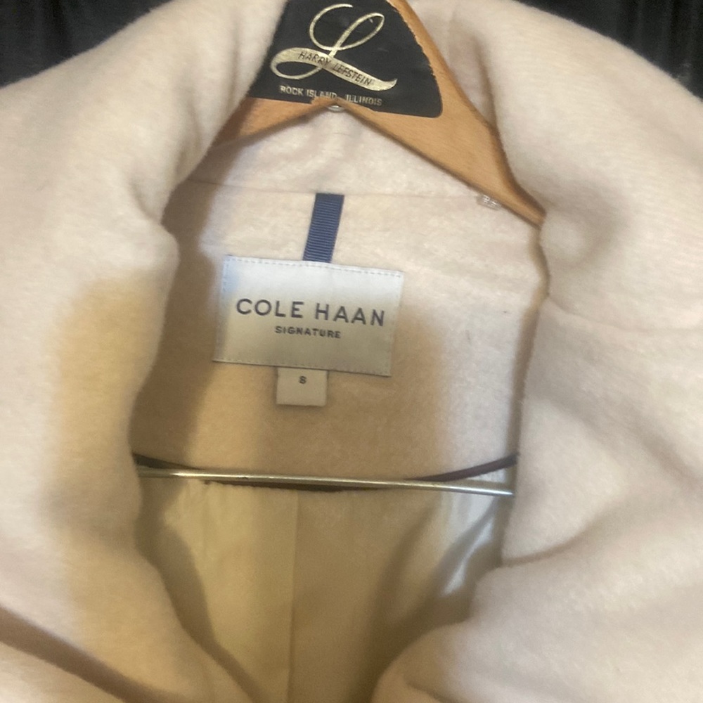 NEW / no tags——Cole Haan Red Riding Hood Asymmetrical Belted Wool Blend Coat